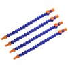 uxcell 4Pcs G1/2" Thread Flexible Water Oil Coolant Pipe Hose,