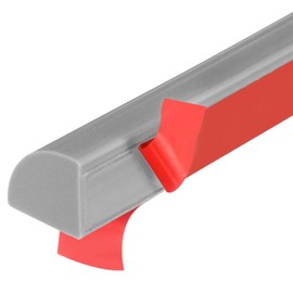 uxcell 157 Inch Flexible Quarter Round Molding, Flexible Molding Trim, Double-Sided Silicone Peel and Stick Trim Self-Adhesive Shower Water Barrier for Floor Corner, Tub, Gray