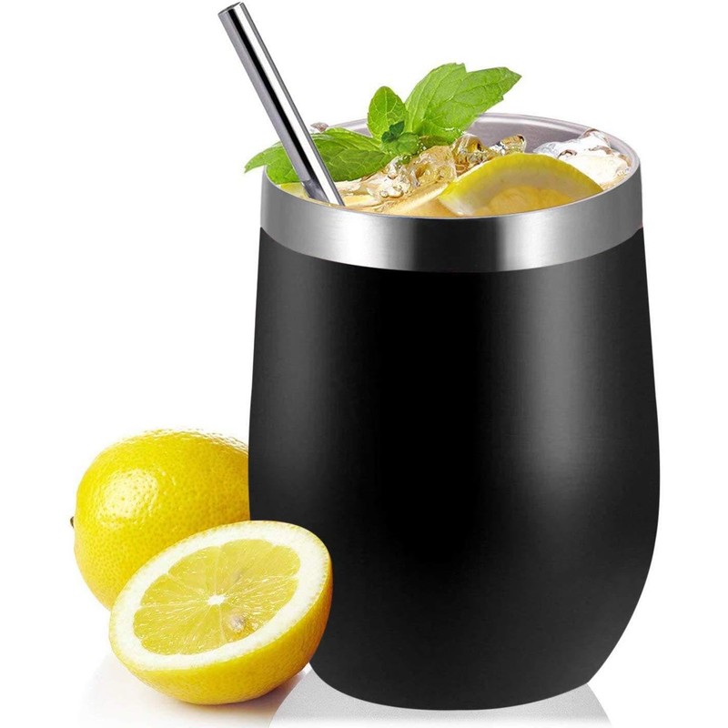 SZKKQKJ Stainless Steel Double Walled Heat Resistant Mate Tea Cup