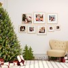 KINLINK 4x4 Picture Frame, Natural Square Solid Wood Frames for