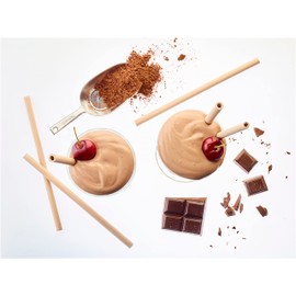 Sorbos Edible Straws, Chocolate Flavored, Sustainable, Individually Packaged, No Plastic, No Allergens, No Gluten, No PFAS, 100 Percent Biodegradable, 7.4 inches long (Pack of 200)