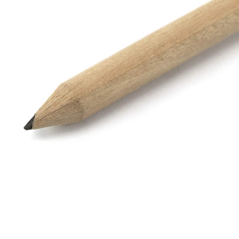 noTrash2003 Natural Mini Pencil Short with Eraser Half Pencil Half