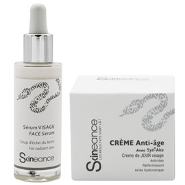 Skineance 50 ml Day Cream + 30 ml Face Serum - Anti-Ageing Active Ingredients - Reduces Expression Wrinkles, Fine Lines, Puffiness and Dark Circles