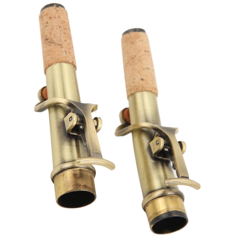 2Pcs Saxophone Neck Metal Straight Curved Accessory Replacement Set Kit
