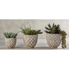 47th & Main Diamond Patterned Planter/Pot, Large, Distressed White