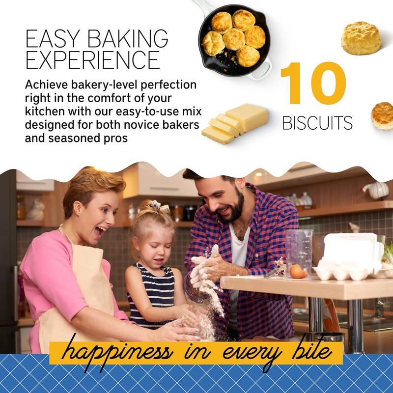 Southern Living Gourmet Jalapeno Cheddar Biscuit Mix, Easy-to-Bake Delight, Dinner