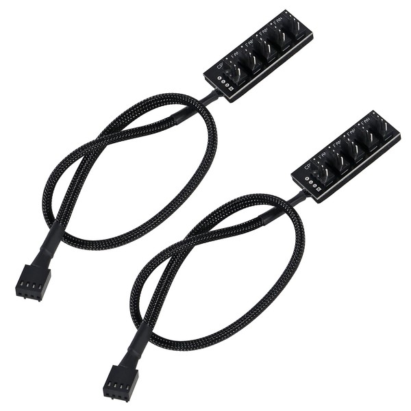 UMLIFE 2pack 4 Pin PWM Fan Hub, 4-Pin PWM PC