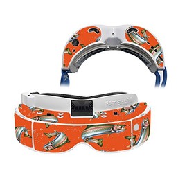 MightySkins Skin Compatible with Fat Shark Dominator V3 - Trout Collage | Protective, Durable, and Unique Vinyl Decal wrap Cover | Easy to Apply, Remove, and Change Styles | Made in The USA