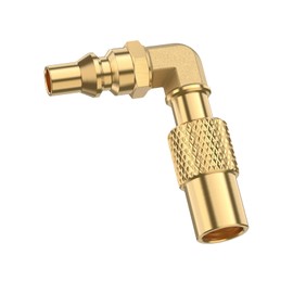 Brass 1/4 inch RV Quick Connect Propane Elbow Adapter for Blackstone 17Inch and 22 Inch Tabletop Camping Griddles, 12X14 Inch Camping Grill, for Compatible with Blackstone Grill to Propane Tank or RV