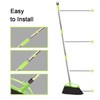 Soft Bristles Green Angle Broom Long Handle Indoor Broom for