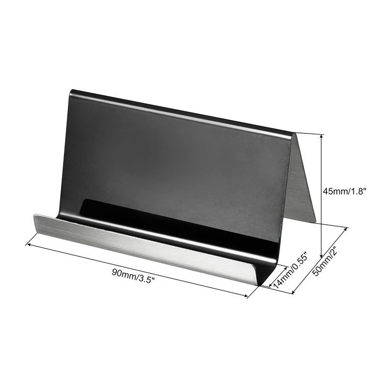 PATIKIL Business Card Holder, 2 Pack Reflective 304 Stainless Steel