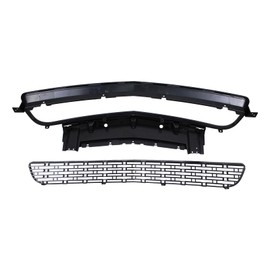 Roneeson Front Lower Grill Grille and Reinforcement Black for Dodge Challenger 2015-2023 Exc Widebody Hellcat