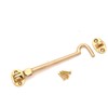 Infinity Decor 6" 150mm Cabin Hook and Eye Solid Brass