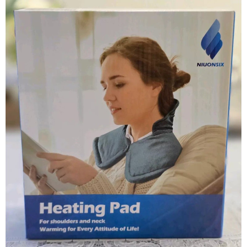 NIUONSIX Heating Pad for Neck and Shoulders 2lb Weighted Neck