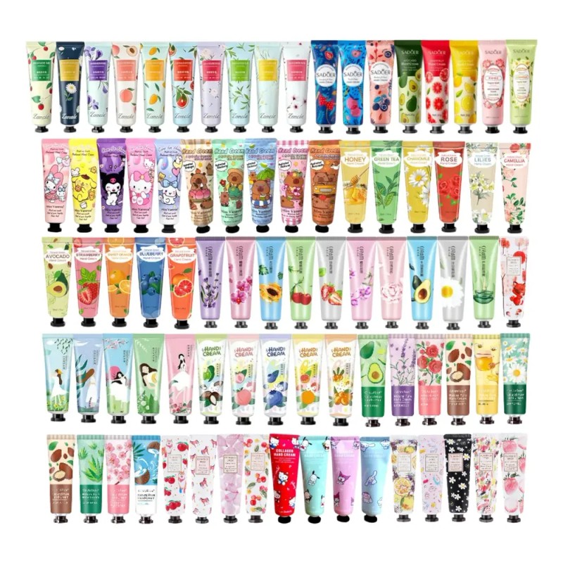 20 Cremas De Manos Kawaii Reparación E Hidratación 30g