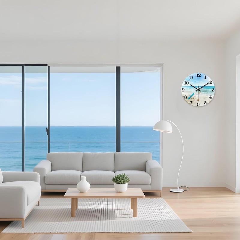 XNM Glass Large Wall Clocks for Living Room Decor 20