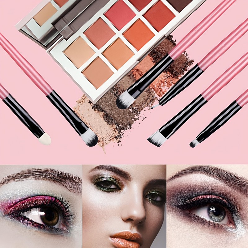 Makeup Brush Set with Soft Bristles for Foundation, Powder, Blush,