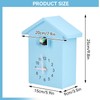 HERCHR Modern Cuckoo Clock, Birdhouse Blue Wall Clock, Cuckoo Clock