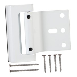 HOMSFOU Heavy Duty Door Lock Security Boy Girl Latch Force Reinforcement Lock for Home Safety for Front Door Aluminum Alloy Design White