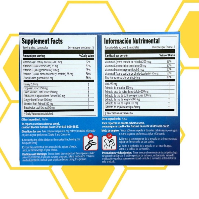 Aderogyl Solution Dietary Supplement with Vitamins, Honey, Propolis 5 per