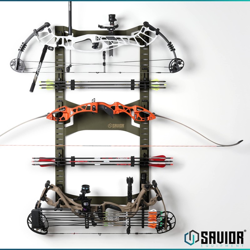 Savior Equipment Horizontal Steel Wall Mount Firearm Rifle Display Rack,