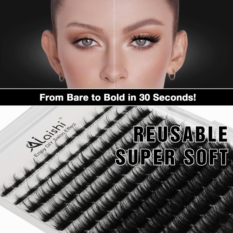 Wispy Lash Clusters Kit Natural Eyelash Clusters Kit, 10-18mm D