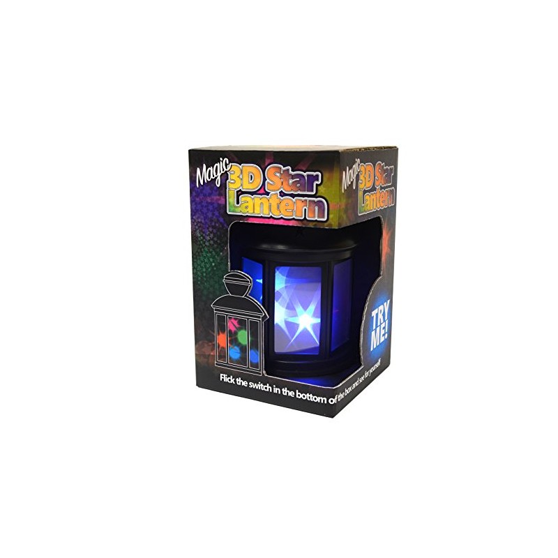 Funtime Gifts Night Light 3-Dimensional Magic Star Lantern, Multi-Colour