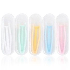 Contact Attachment, Set Type, Contact Lens Tool, Contact Tweezers, Contact Lens Remover, Soft Installation, Removal, Angled Head, Soft Material, Clean, Hygienic, Easy to Carry (Set 2)
