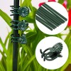 10pcs 15.7" Plant Stakes with 15pcs Clips, Bendable Orchid Stakes