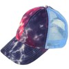 C.C Gorra de béisbol lisa para cola de caballo, moños,
