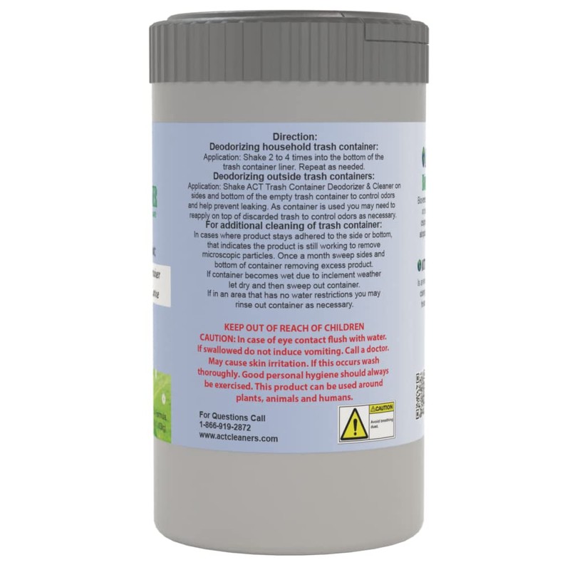 ACT Trash Deodorizer and Cleaner | Eliminates Odors Controls Garbage