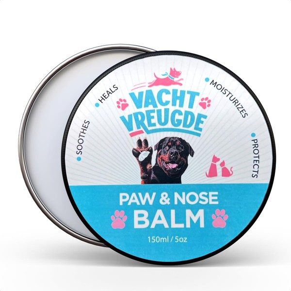 Vacht Vreugde 150 ml Paw Balm Dog & Cats with Shea Butter Organic - Protection & Care in Winter Dogs, Dog Accessories for Yorkshire Terrier, Chihuahua and Small Dogs