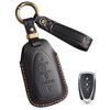 YONUFI Key Fob Cover for Chevy Leather Key Case Keychain