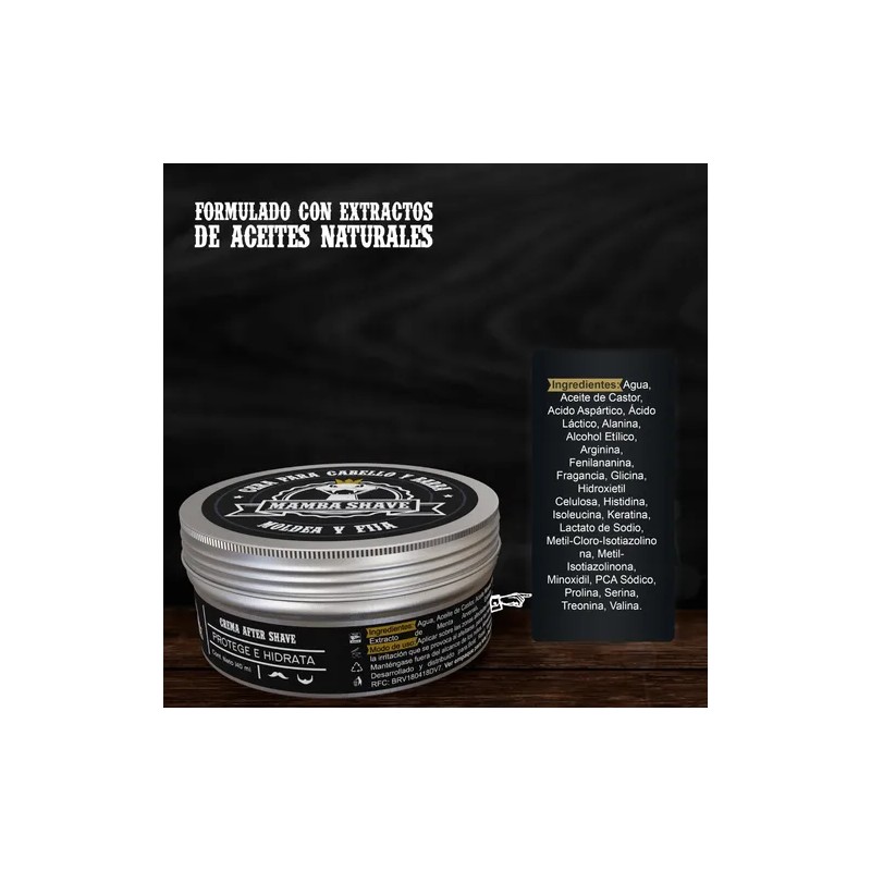 Cera Para Barba, Cabello Y Bigote Mamba Shave Gel Barba