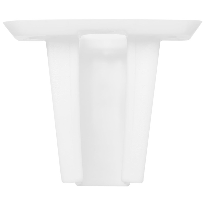 QWORK 12 Pack Wire Shelf End Bracket, White Plastic Closet