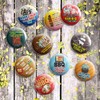 Creanoso Funny Barbecue Sayings Button Pins (1-Set X 10 Buttons)