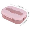 Stainless Steel Lunch Box, 4 GridContainers Portable Bento BoxProof Small