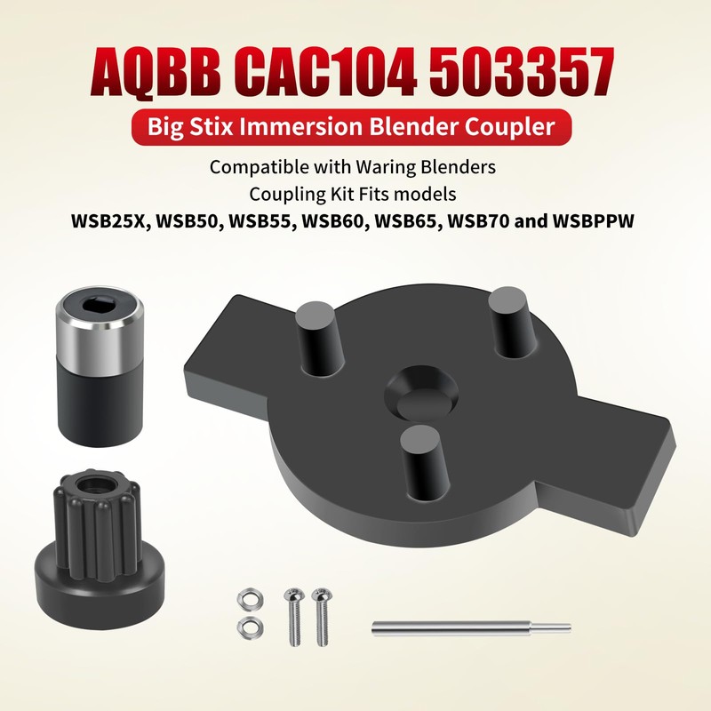 AQBB CAC104 503357 Big Stix Immersion Blender Coupler compatible with