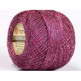 Mulberry Silver Metallic Extremely Fine Braid Thread Camellia - 20 Gram