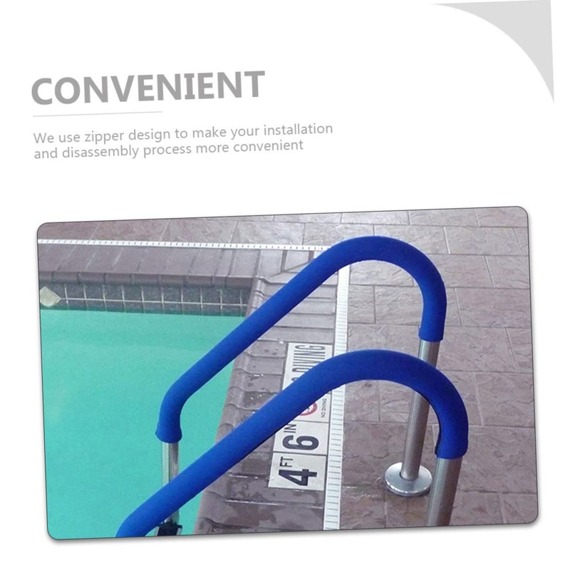 CAXUSD Swimming Pool Handrail Cover Neoprene Protective Sleeve with Zipper