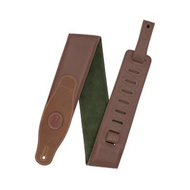 Levy's Leathers 3" Cirro Series Padded Garment Leather Guitar Strap; Brown & Green (MGS83CS-BRN-GRN)