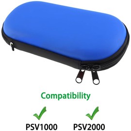 OSTENT Protector Hard Travel Carry Shell Case Cover Bag Pouch Compatible for Sony PS Vita PSV Color Blue