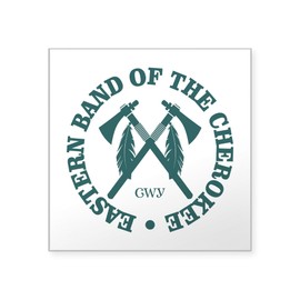CafePress Cherokee (Eastern Band) Sticker Square Bumper Sticker Car Decal