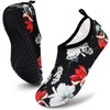 VIFUUR Water Sports Unisex Shoes Black Flower - 7.5-8.5 W