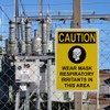 OSHA Wear Mask Respiratory Sign, 8.5 x 11 in" OSHA