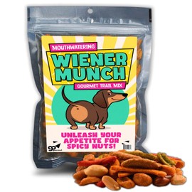 Wiener Munch Trail Mix - Funny Stocking Stuffers for Women - Dog Owner Gifts - Weird White Elephant - Adult Gag Gifts Christmas - Wienie Dog Ideas