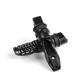 Arwrilt 2 PCS Motorcycle Footpeg, Aluminum Alloy Foot Pegs Foot Rest Kit, Non-slip Rear Foot Pegs Fits Kawasaki ZX-4R ZX4RR ZX4R ZX-4RR 2023-2024 CNC and More Motorcycle Models (Black)