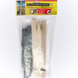 EZ Stake Tree Guying Kit - Complete Tree Support System with Adjustable Straps, Durable Stakes, and Anchors for Young and Newly Planted Trees