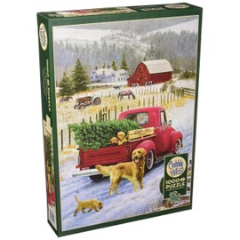 Cobblehill 80127 1000 pc Christmas on The Farm Puzzle, Various