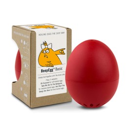 Brainstream Beep Egg Basic Singing and Floating Egg Timer, Red